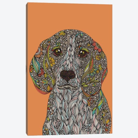 Zoey The Dog Canvas Print #VAL545} by Valentina Harper Art Print