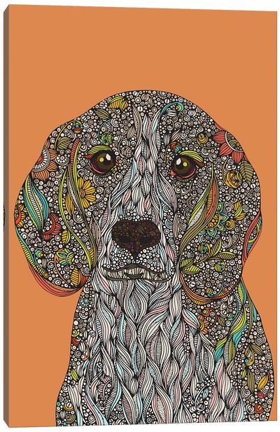 Zoey The Dog Canvas Art Print - Valentina Harper