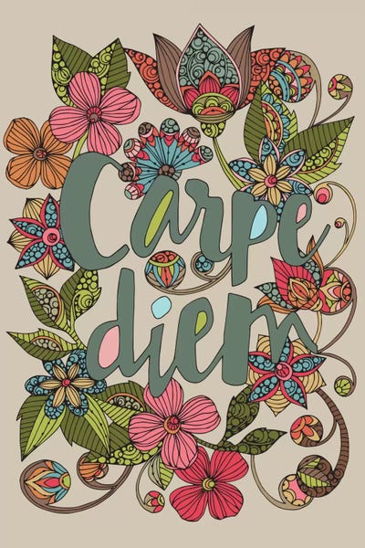 Kids Inspirational Art: Carpe Diem II by Valentina Harper