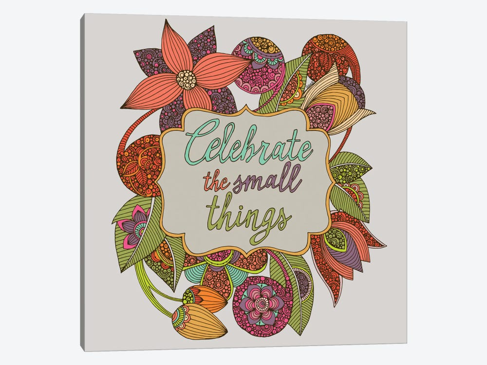 Celebrate The Small Things by Valentina Harper 1-piece Canvas Print