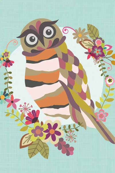 Cute Owl by Valentina Harper canvas print