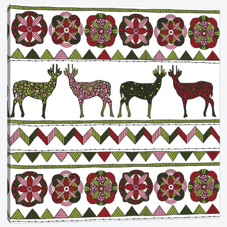 Deer Pattern I Canvas Print #VAL76} by Valentina Harper Canvas Artwork