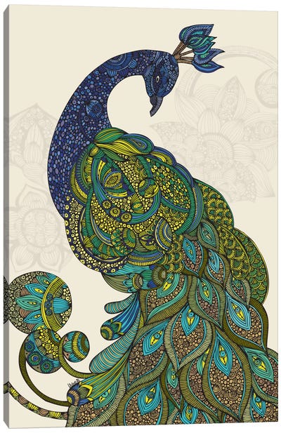 Eva Canvas Art Print - Peacock Art