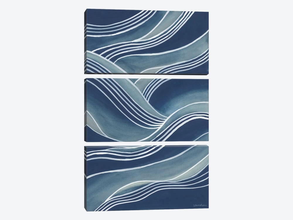 Wind & Waves III by Vanna Lam 3-piece Canvas Art Print