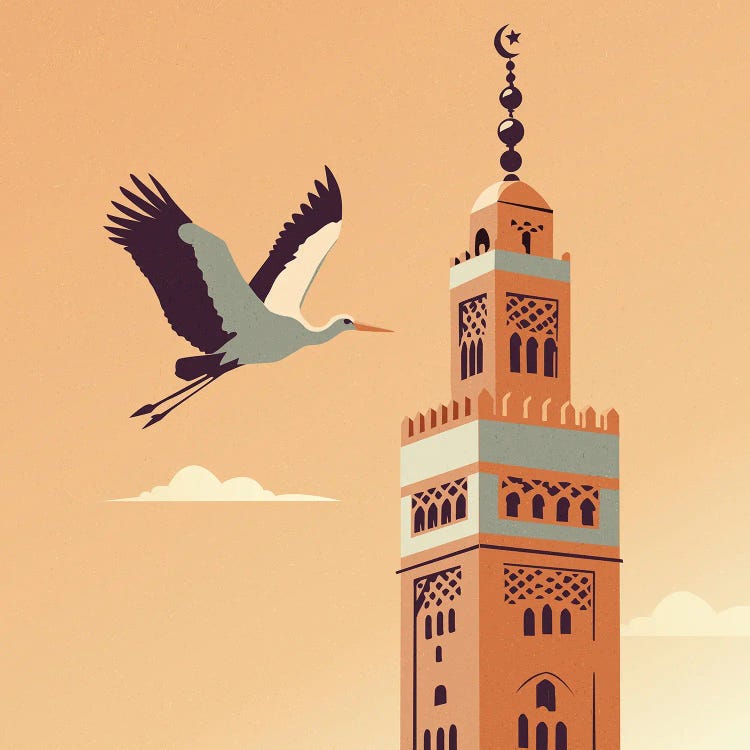 Minaret Flight by Sterre Verbokkem wall art