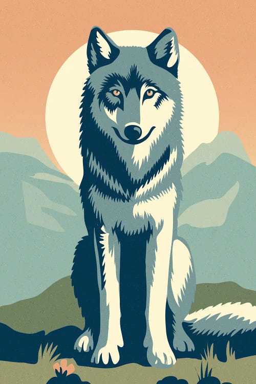 Wolf Mountain by Sterre Verbokkem wall art