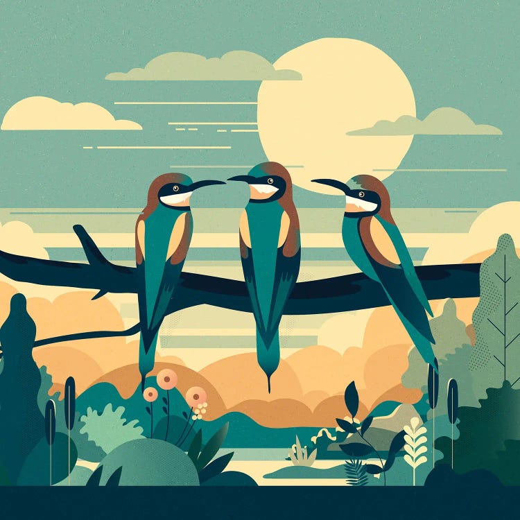 Three Beeeaters