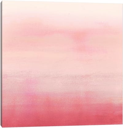 Apricot Ombre II Canvas Art Print - Pink Art