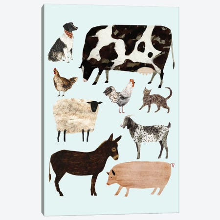 Barnyard Buds I Canvas Print #VBO13} by Victoria Borges Canvas Artwork