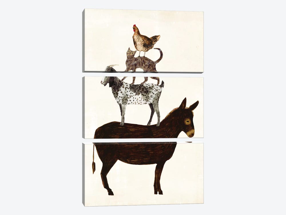 Barnyard Buds V by Victoria Borges 3-piece Art Print