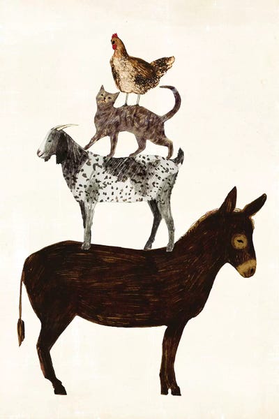 Modern Farmhouse Décor: Barnyard Buds V by Victoria Borges