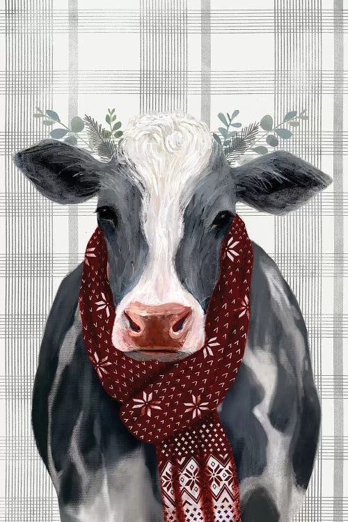Yuletide Cow II by Victoria Borges wall art