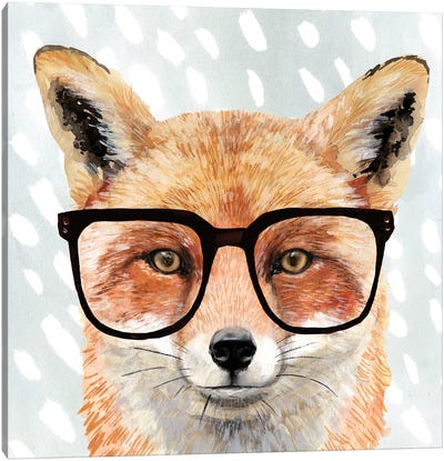 Four-eyed Forester I Canvas Art Print - Fox Art