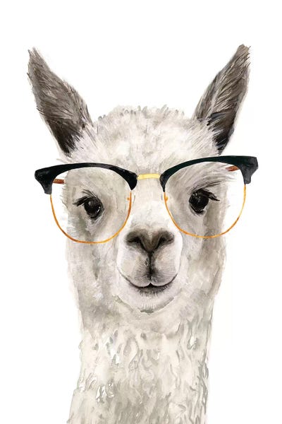 Hip Llama IV by Victoria Borges canvas print