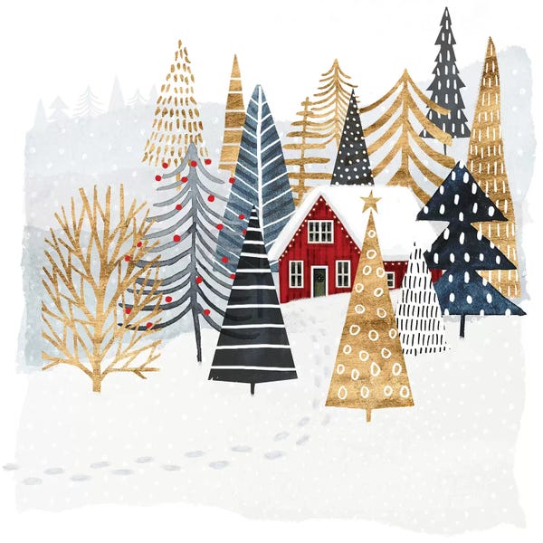 Victoria Borges: Christmas Chalet I by Victoria Borges