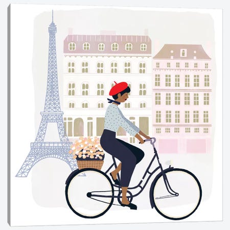 Paris People II Canvas Print #VBO244} by Victoria Borges Canvas Wall Art