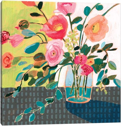 Quirky Bouquet II Canvas Art Print - Victoria Borges