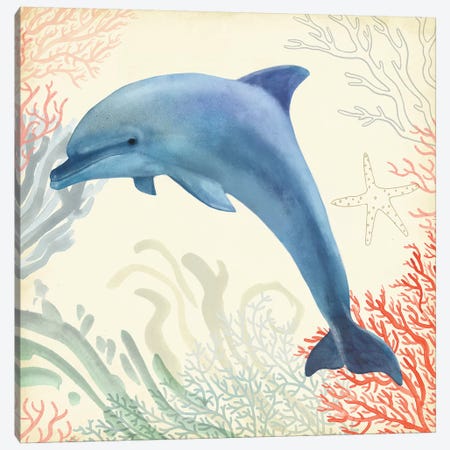 Underwater Whimsy II Canvas Print #VBO287} by Victoria Borges Canvas Wall Art
