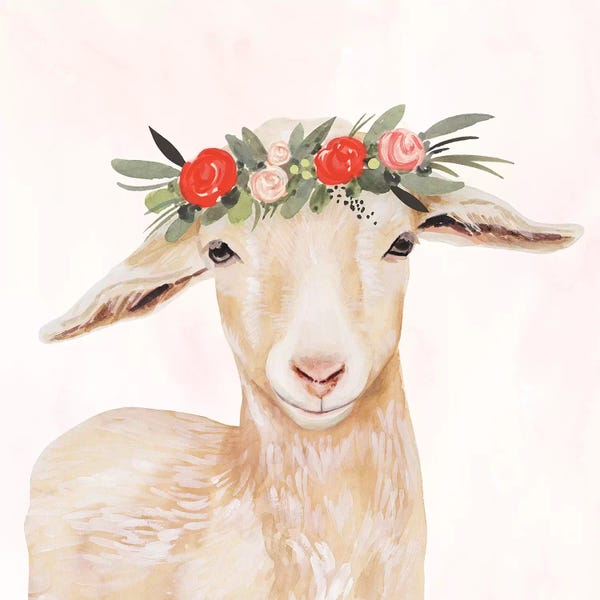 Goats: Garden Goat I by Victoria Borges