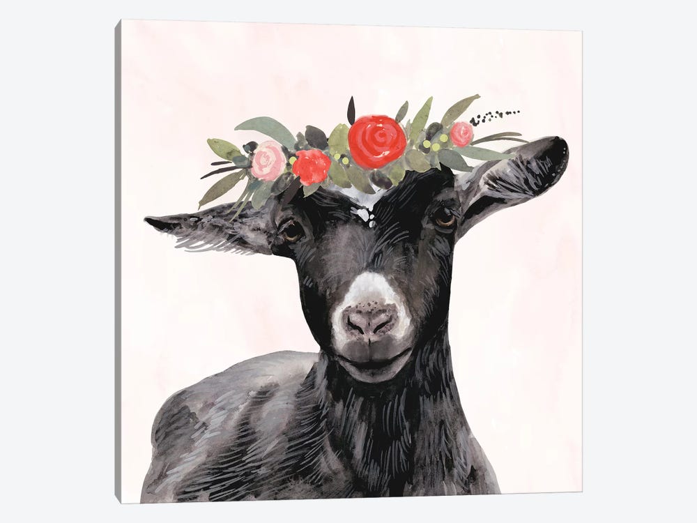 Garden Goat III by Victoria Borges 1-piece Art Print
