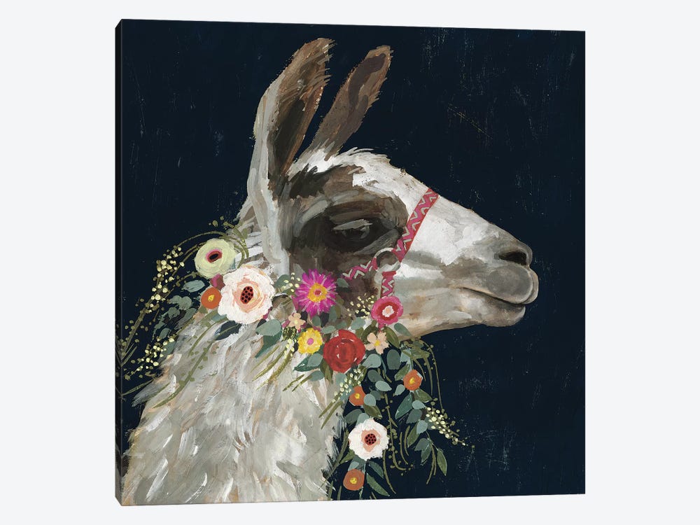 Lovely Llama I by Victoria Borges 1-piece Canvas Art Print