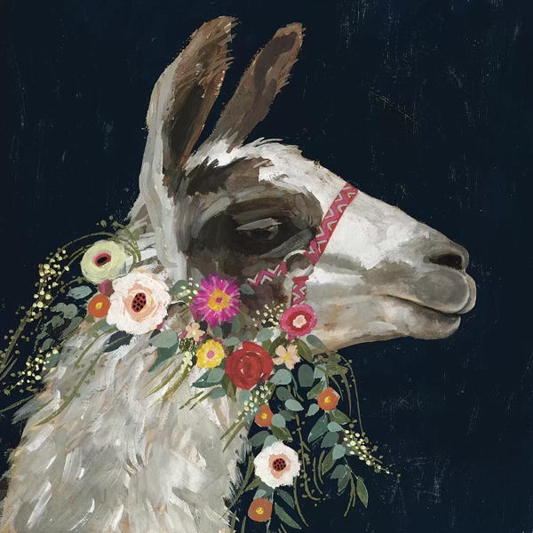 Kids Art Girls: Lovely Llama I by Victoria Borges