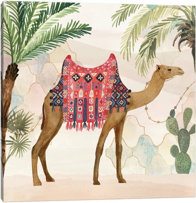 Meet me in Marrakech I Canvas Art Print - Camel Art