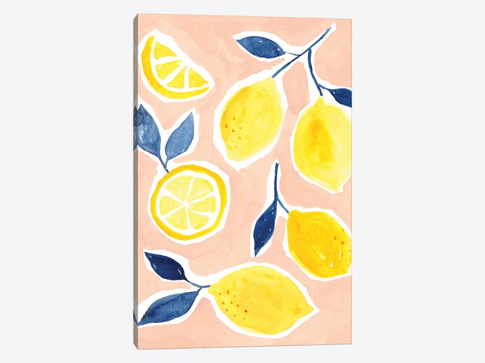 Lemon Love II by Victoria Borges 1-piece Canvas Artwork