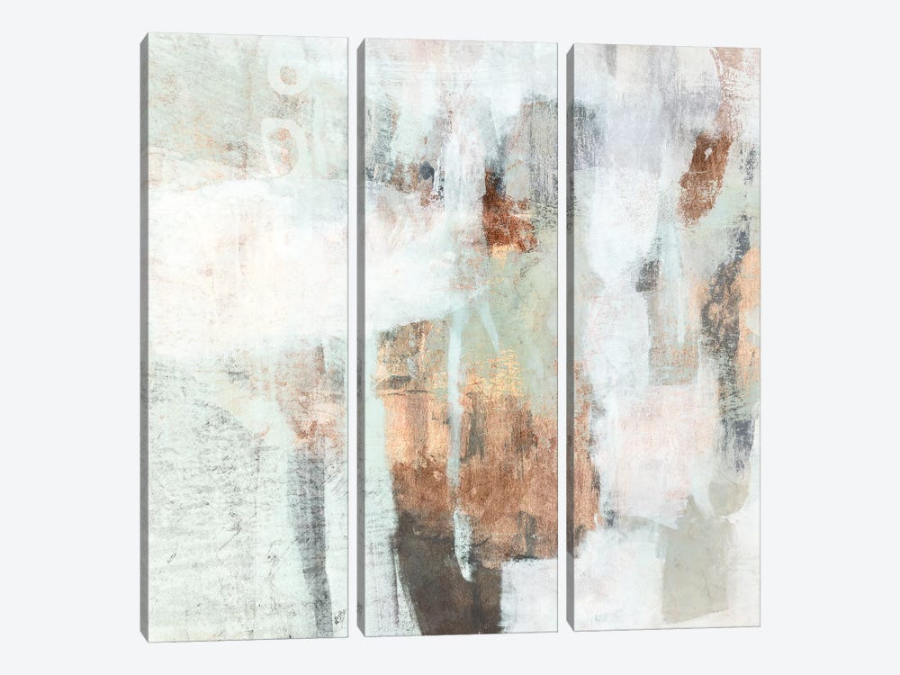 Burnished Mint I by Victoria Borges 3-piece Canvas Artwork