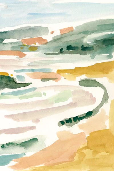 Coastal & Ocean Abstracts: Golden Coast II by Victoria Borges