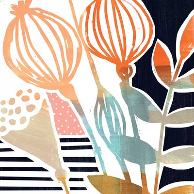 Canvas Print: Poppy Pods I by Victoria Borges - thumbnail