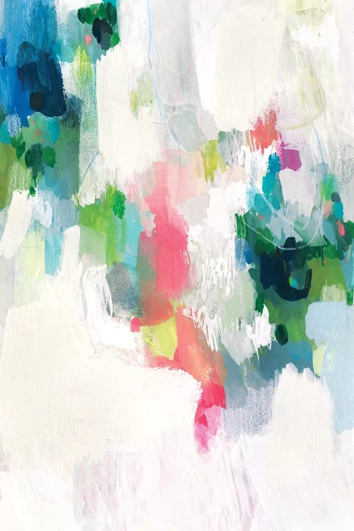 Raspberry & Teal II by Victoria Borges canvas print