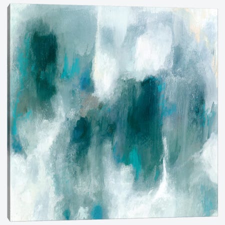 Teal Tempest I Canvas Print #VBO460} by Victoria Borges Canvas Print