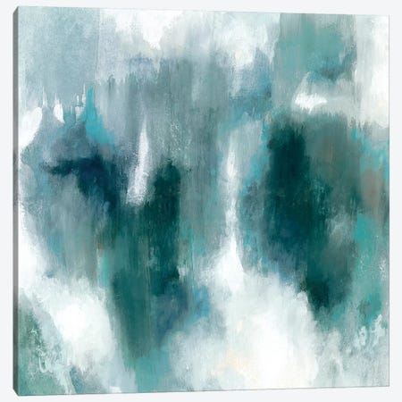 Teal Tempest II Canvas Print #VBO461} by Victoria Borges Canvas Art Print