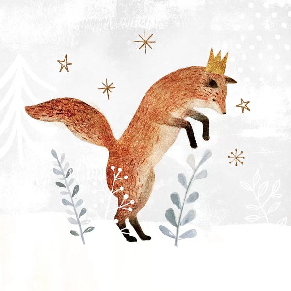 Foxes: Woodland Celebration II by Victoria Borges