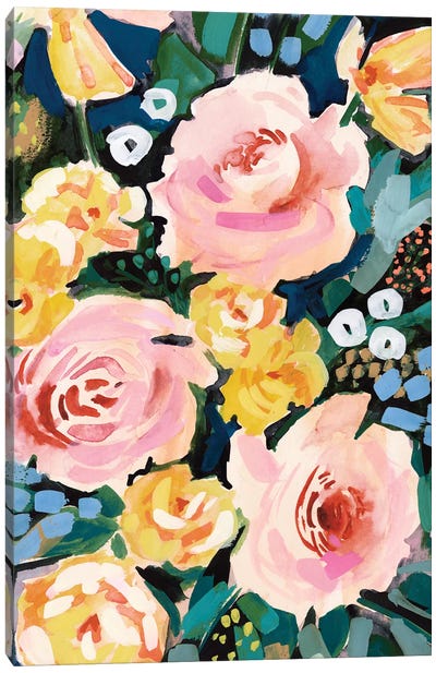 Flower Jumble I Canvas Art Print - Victoria Borges