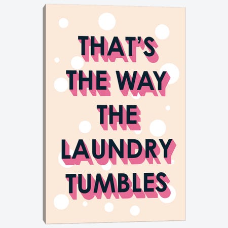 Laundry Typography II Canvas Print #VBO478} by Victoria Borges Canvas Artwork