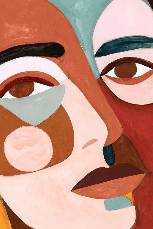Geo Face III by Victoria Borges wall art
