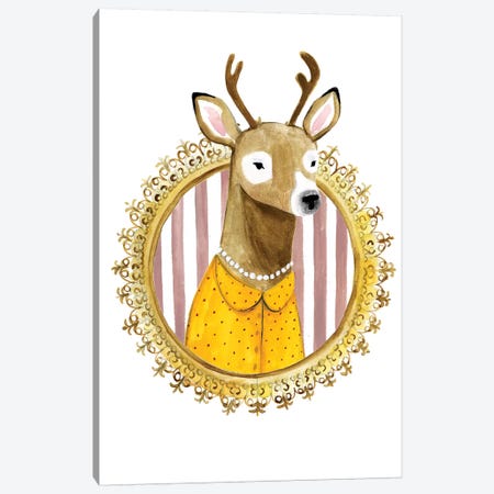 Spiffy Animals I Canvas Print #VBO485} by Victoria Borges Canvas Art