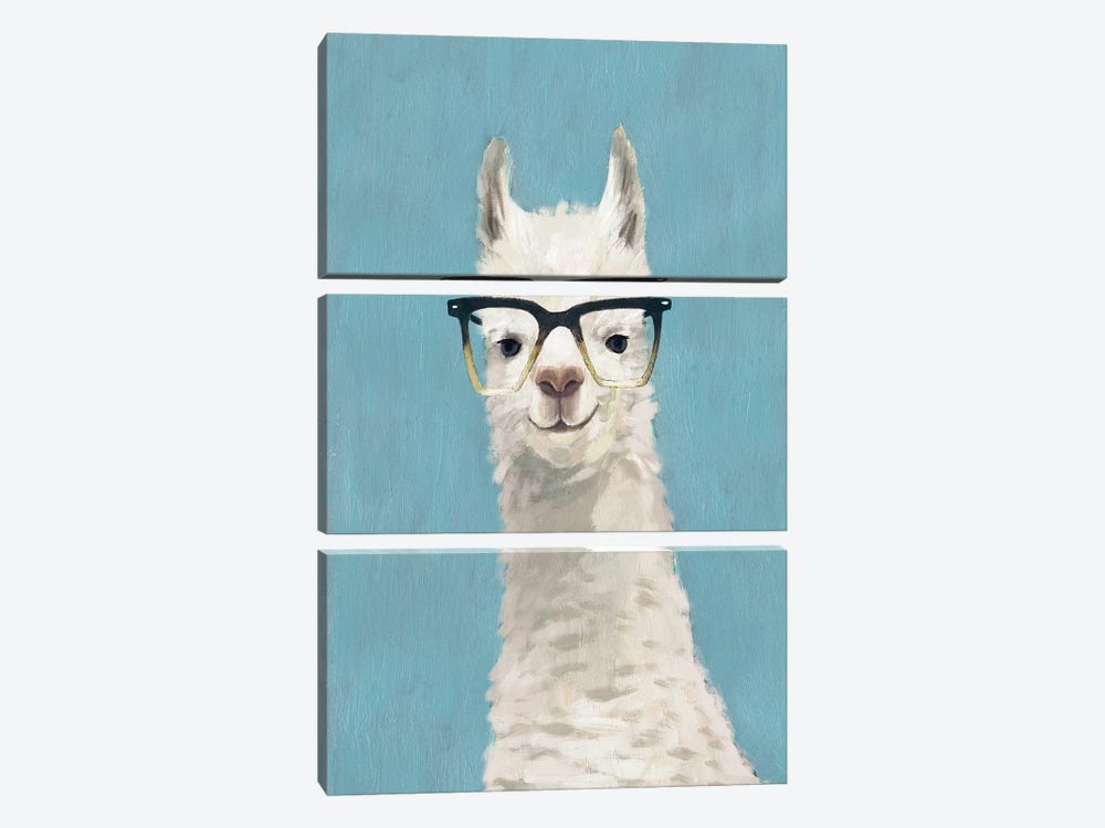 Llama Specs II by Victoria Borges 3-piece Canvas Wall Art