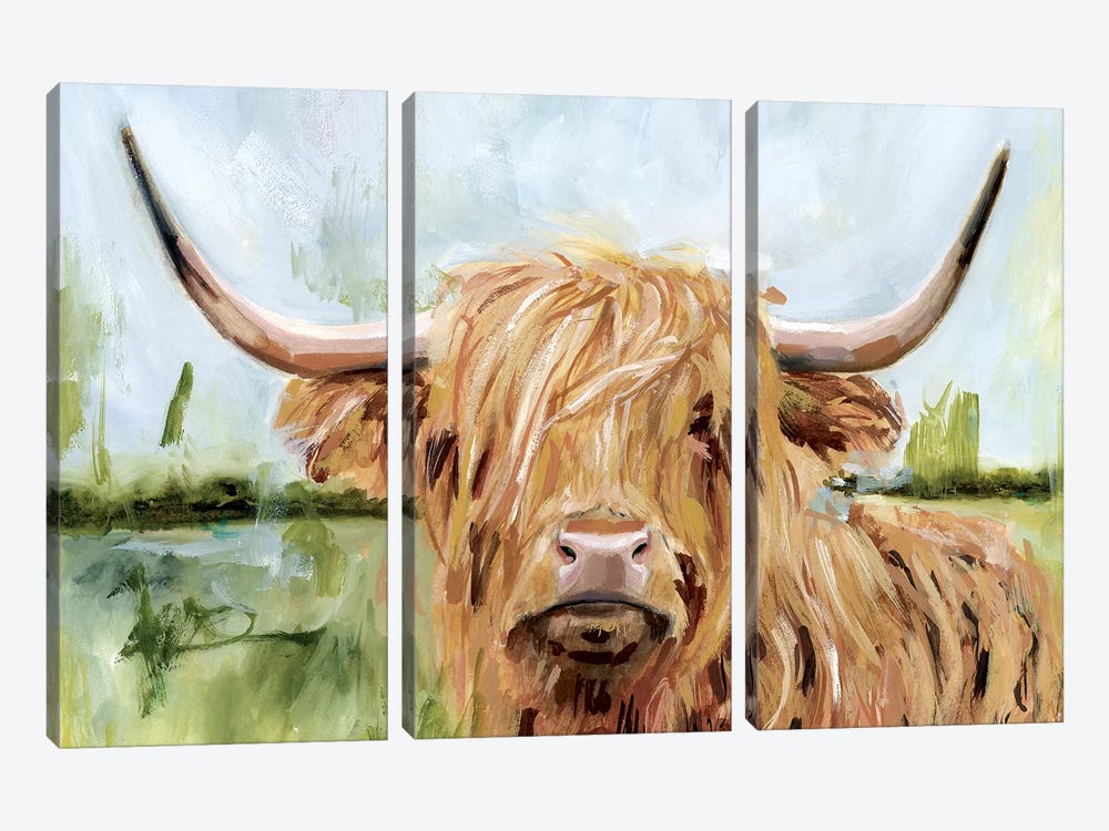 Highland Grazer I 3-piece Canvas Art