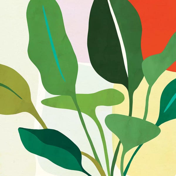 Tropical Leaves: Tropica II by Victoria Borges