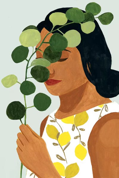 Women's Tops: Botany Portrait II by Victoria Borges