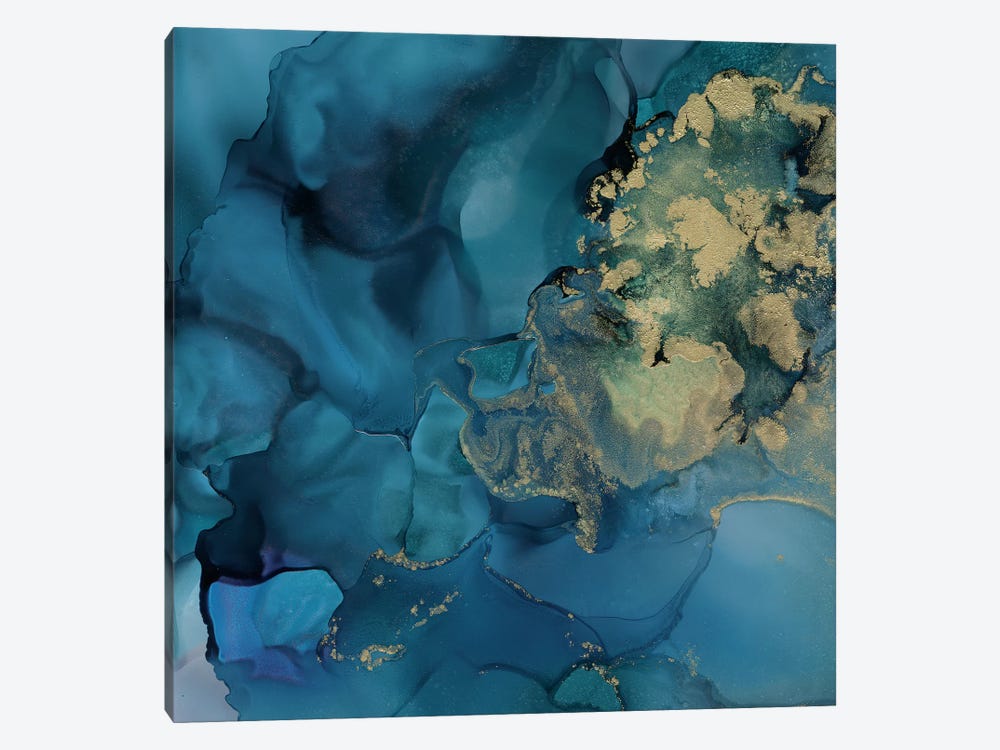 Aquamarine Drift II by Victoria Borges 1-piece Canvas Print
