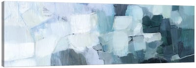 Blue Deluge II Canvas Art Print - Abstract Expressionism Art