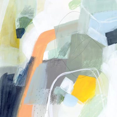 Tumbled Topography I by Victoria Borges framed canvas print