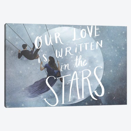 Celestial Love Collection A Canvas Print #VBO644} by Victoria Borges Canvas Art