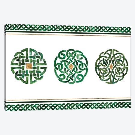 Celtic Knot Collection A Canvas Print #VBO647} by Victoria Borges Canvas Art
