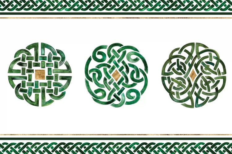 Celtic Knot Collection A by Victoria Borges wall art