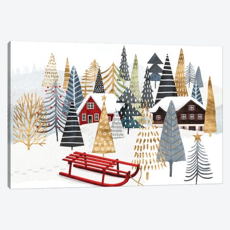 Christmas Chalet Collection A Canvas Print #VBO660} by Victoria Borges Canvas Print